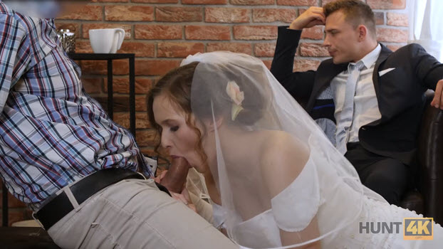 Greedy Bride cuckolds the Groom on her Wedding photo