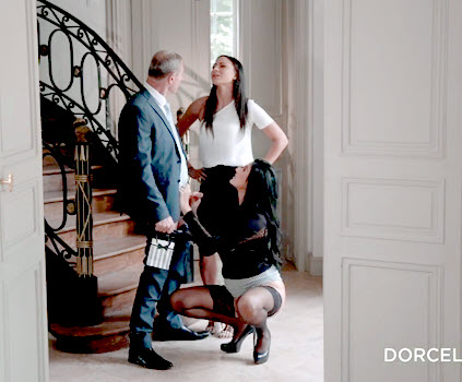 Wife Greets Husband when his Mistress comes to Meet Him