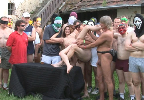 Classy Girl gets used by all the Men at the Backyard Party