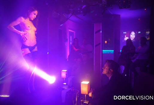 Kinky Wife Strips in front of the whole Club for her Voyeur Husband